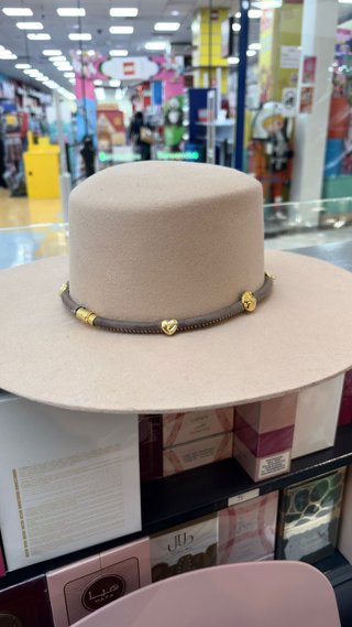 Sombrero Raceu Mujer Lana Media Fieltro Beige