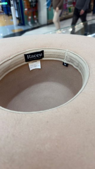 Sombrero Raceu Mujer Lana Media Fieltro Beige