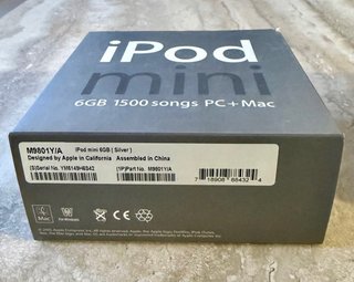 iPod Mini 2ª Gen 6GB Plata.“Matching Numbers”+Accs