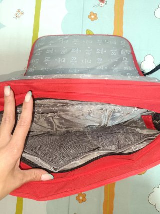 Bolso para carrito de bebé rojo