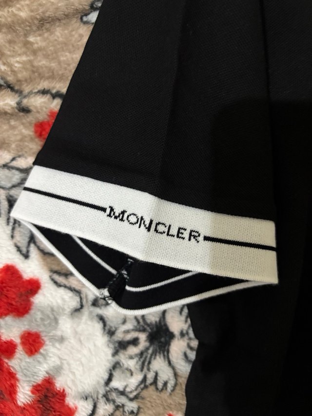 Polo Moncler Negro Nuevo Talla M