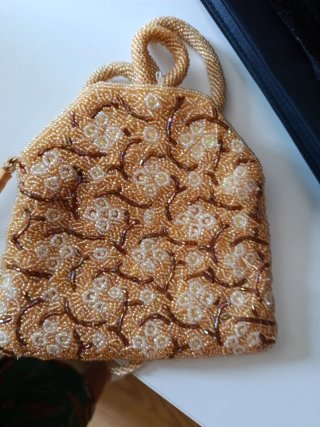 Bolsos fiesta piel tela y abalorios