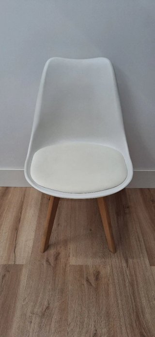 Sillas Nórdicas Blancas Patas Madera