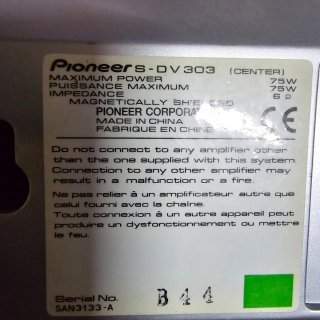 Home cinema Pioneer DVD-CD MP3 450W RMS