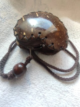 Collana Cuore Cocco Naturale Scrigno
