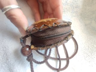 Collana Cuore Cocco Naturale Scrigno