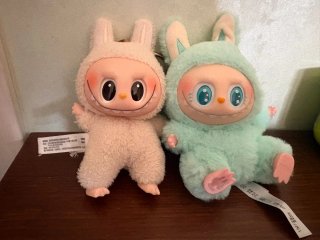 Peluche Conejo Suave Rosa y Menta