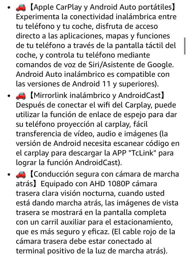 Pantalla CarPlay - Android Auto 6,86” - Nuevo