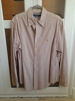 Camisa Polo Ralph Lauren Rayas Beige