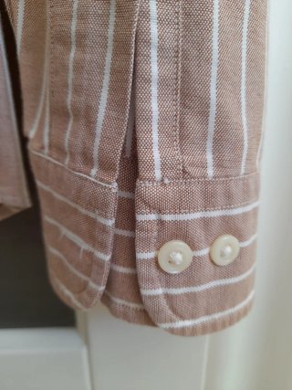 Camisa Polo Ralph Lauren Rayas Beige