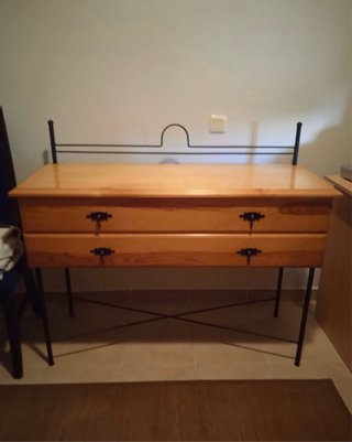 Recibidor madera y metal