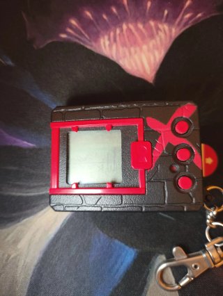 Digimon digivice x 20 aniversario negro y rojo