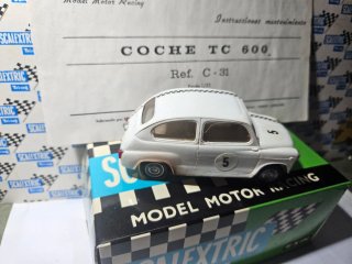 SEAT 600 Blanco  SCALEXTRIC C-31 1966