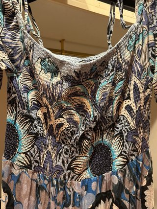 Mono Desigual Estampado Boho Azul Talla M