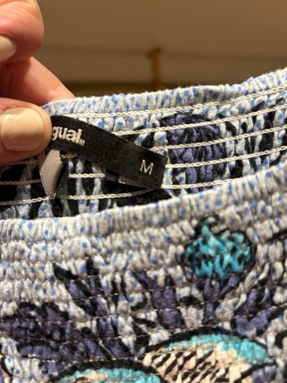 Mono Desigual Estampado Boho Azul Talla M