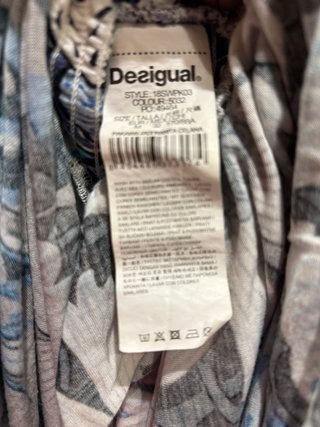 Mono Desigual Estampado Boho Azul Talla M