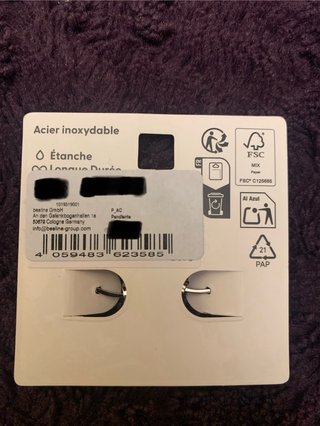 Pendientes aro acero inoxidable