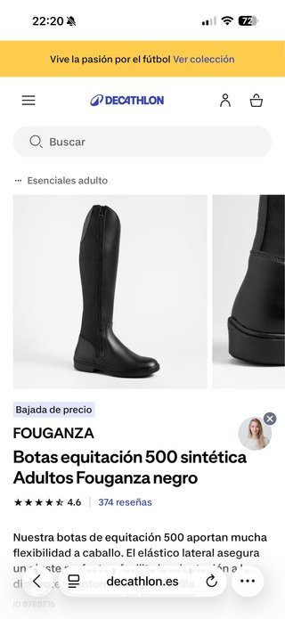 Botas de equitación Fouganza 500 Sinteticas Adulto