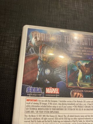 Thor God of Thunder Nintendo 3DS