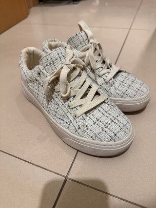 Zapatillas Tweed Crema