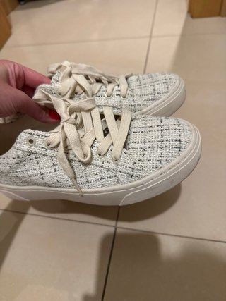 Zapatillas Tweed Crema