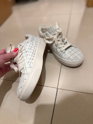 Zapatillas Tweed Crema