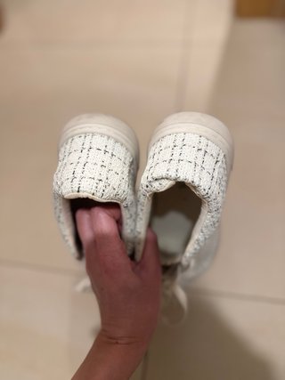 Zapatillas Tweed Crema