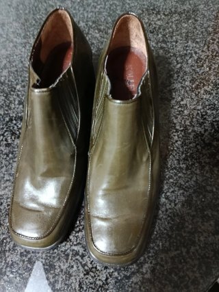 Zapatos de vestir mujer invierno verde oliva