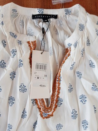 Blusa Tintoretto Larga Estampada T.38