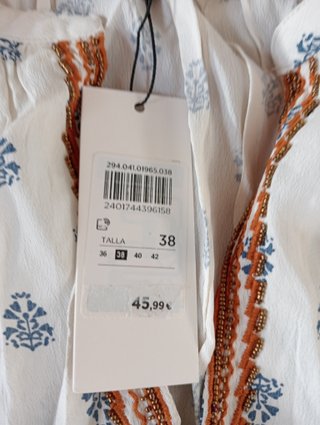 Blusa Tintoretto Larga Estampada T.38