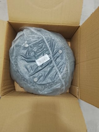 Maceta de cerámica gris