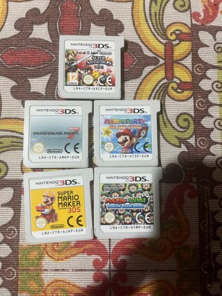 Lote 5 Juegos Nintendo 3DS Mario