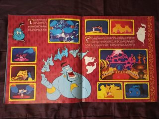 Álbum Cromos Disney La Sirenita y Aladdin