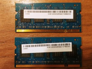Memoria RAM portátil DDR2 1GB (2x512MB)