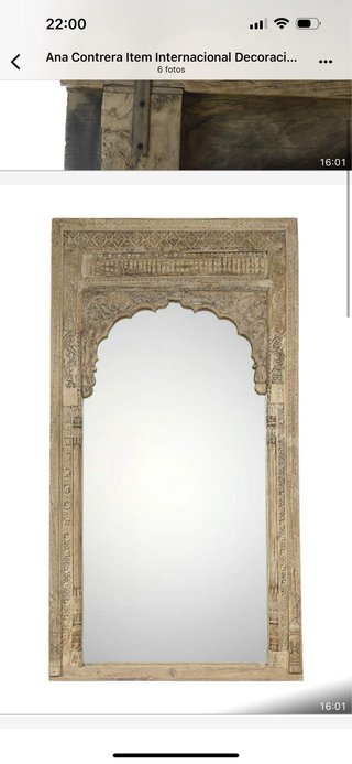Puerta India Teca Antigua