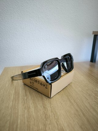 Gafas de sol  rectangulares retro negras