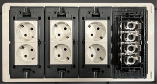 Caja superficie 6 tomas + 4 red RJ45