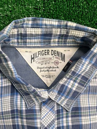 Camicia Tommy Hilfiger Uomo a Quadri , TAGLIA L