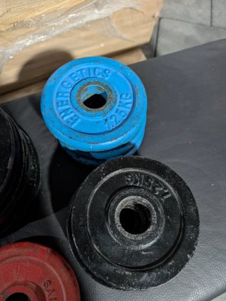 Lote discos 61 kg 28 mm