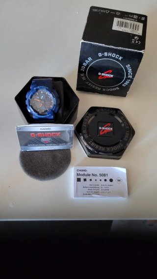 Casio G-Shock Reloj Azul y Negro