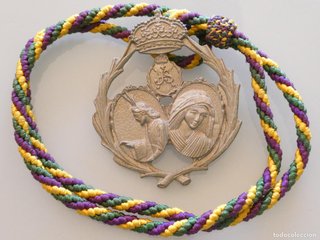 MEDALLA RELIGIOSA. COFRADÍA  POLLINICA MÁLAGA