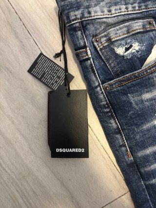 Pantalón DSquared2 azul con manchas