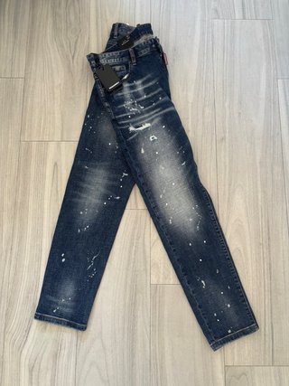 Pantalón DSquared2 azul con manchas