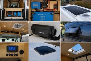 Camper, bateria auxiliar, calefaccion, ventanas...