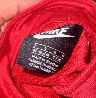 sudadera niño roja nike
