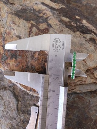 Anillo Alianza Piedras Verdes Plata