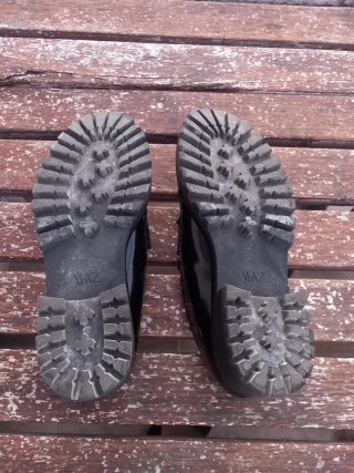 Mocasines Zara negros talla 36