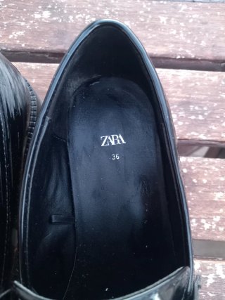 Mocasines Zara negros talla 36
