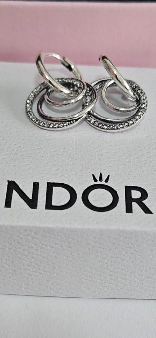 Pendientes Aro Plata Pandora