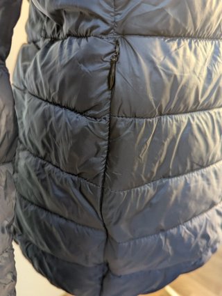 Chaqueta acolchada unisex negra